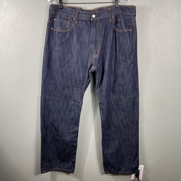 Levi's 569 Jeans Mens 38x34 Blue Relaxed Loose Fit Dark Wash Rancher Western - Picture 7 of 8